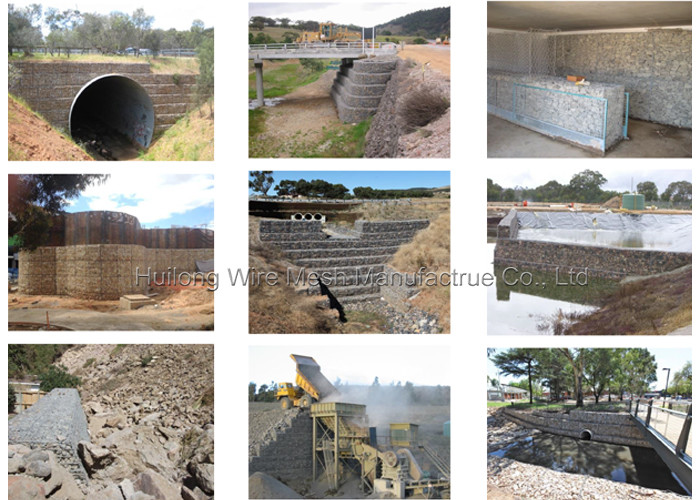 100x120mm Hexagonal Gabion Box weather resistant For Dam Restoration