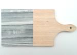 Cheese Chopping Stone Placemats , Rectangle Wooden Marble Cutting Board