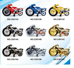 China New creative gift product Motorcycle alarm clock toy wholesale