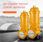 High power and high head all copper submersible sewage pump
