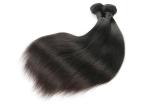 Glossy 100 Remy Human Hair Extensions , Soft Brazilian Straight Hair Bundles