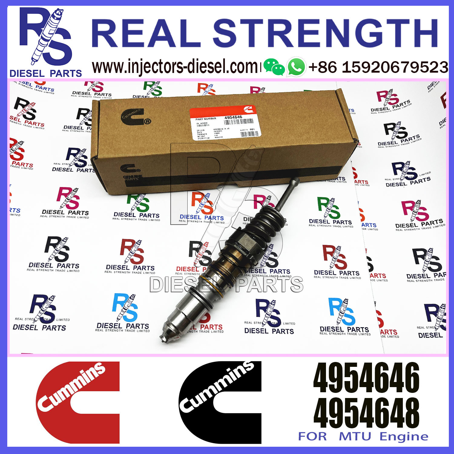 Common Rail Fuel Injector 1846349 570015 579258 4954646 For CUMMINS