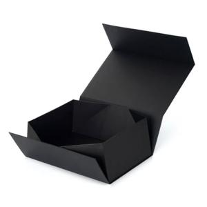China Custom Printed Luxury Black Magnetic Gift Box Wholesale Gift Boxes With Magnetic Lid wholesale