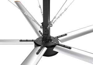 China SFFCA73 24FT Industrial Workshop Ceiling Fans Powerful PMSM Ceiling Fan wholesale