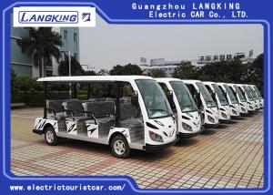 China White Color Electric Shuttle Vehicles With 11 Seater Zero Pollution Long Service wholesale