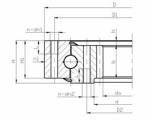Slewing bearings Single-row 4 Point Contact Ball Slewing Ring Bearing 011.40