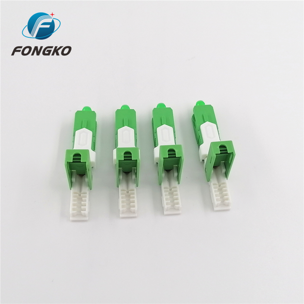 Standard Green Field Fiber Optic Fast Connector SC/APC FKSA022