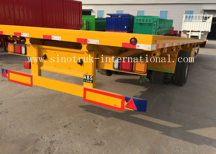 3X13 Tons FUWA Axles Flatbed Cargo Full Trailer