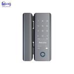 Password Commercial Keyless Door Lock Grey Glass Door Digital Lock
