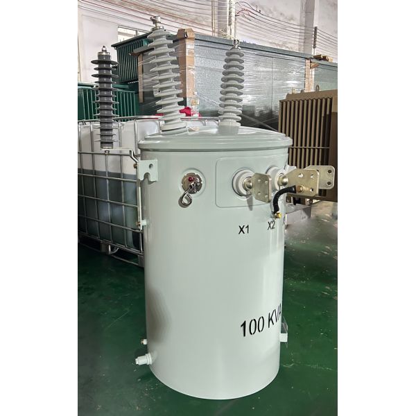 Power Pole Transformer 100 Kva 34.5kv To 120v Dual Winding Oil Filled Distribution Transformers