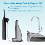 Rechargeable Dental Water Flosser with USB Charging Waterproof IPX7 1200-1400