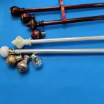 Electroplated Bedroom 6.7m 0.45mm Removable Curtain Rod