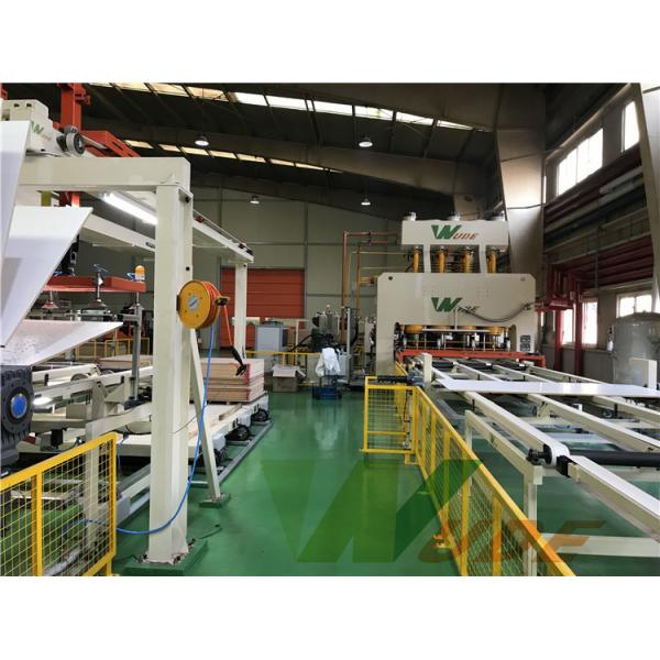 Industrial MDF PB Short Cycle Lamination Line , Short Cycle Press Machine
