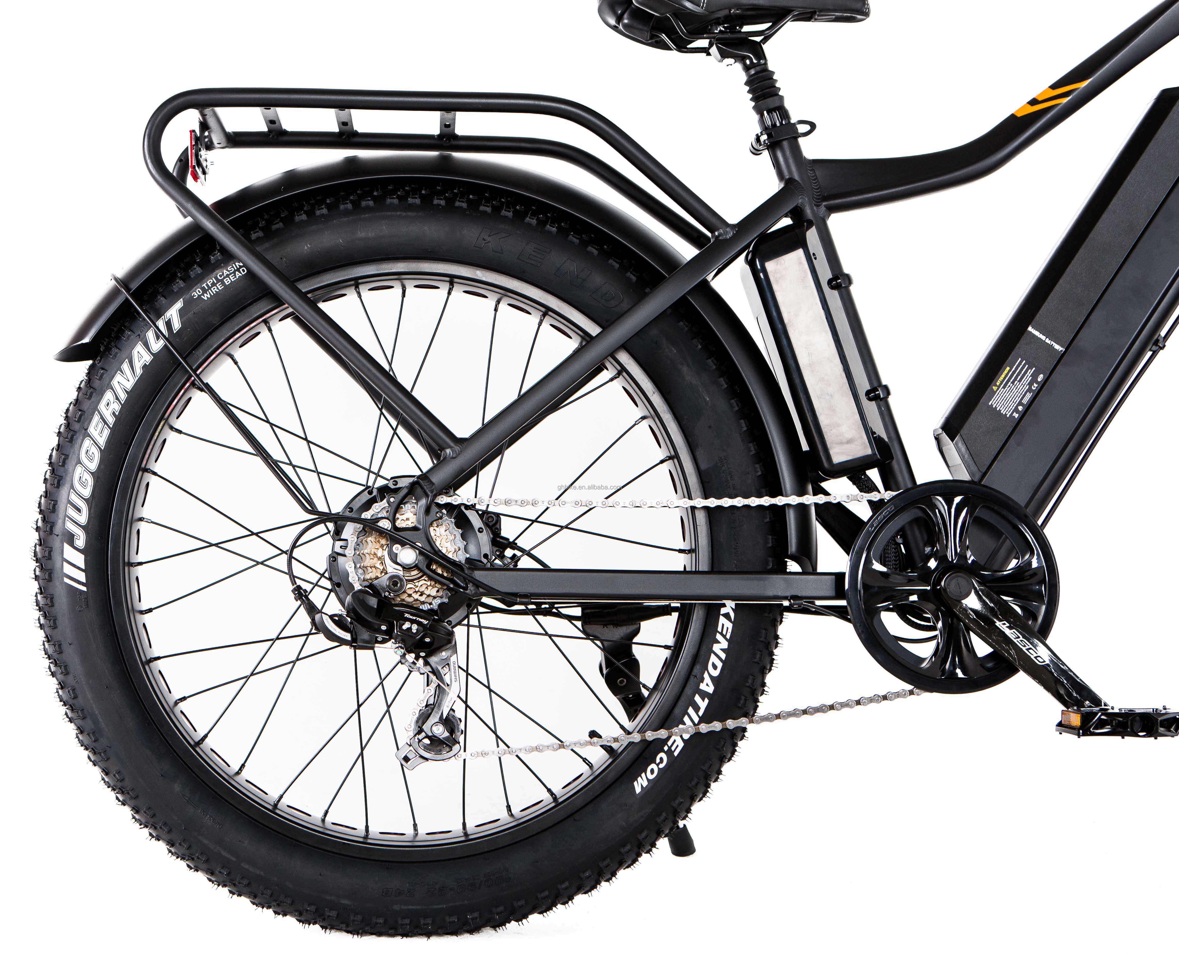 Snow 26" 52V 1000W Electric Mountain Bike with 7 Speed Gears and 17AH Lithium Battery