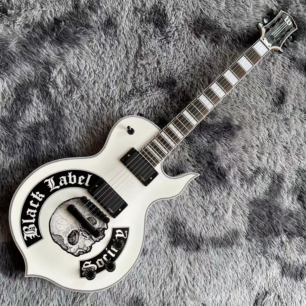 Custom Zakk Wylde Audio in Kinds Color Electric Guitar with Bound Ebony Fretboard Block Inlays