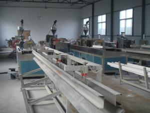 China Automatic Wood Plastic Composite Extrusion Line , Two Screw WPC Extruder wholesale