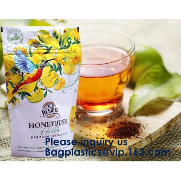 Custom Print Biodegradable Foil Packaging Soft Zipper Stand Up Bottom Gusset Plastic Drinking Pouches Bags With Straws