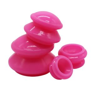 China 4 Pcs Silicone Cupping Sets, Professionally Chinese Vacuum Suction Massage Cups Tools, Deep Tissue Myofascial Release wholesale