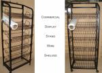 Multiple Shelves KD Structure Wire Rack Display / Light Duty Wire Retail Display