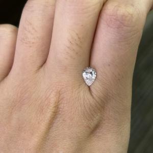 China 0.82 Clarity F Color VS2 Clarity 2EX CVD Laboratory Grown Diamonds Pear Cut wholesale