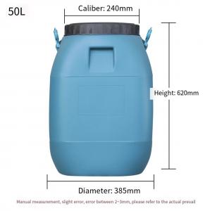 China Customized HDPE Plastic Container Square 50L With Screw Lid Handle wholesale