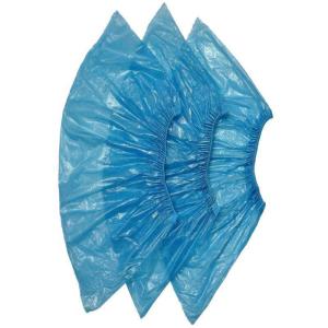 China Blue Biodegradable Disposable Shoe Covers / PE CPE Safety Footwear Covers wholesale