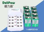 9V Rechargeable Battery Charger , 8 6F22 350mAh Rechargeable 9v Batteries