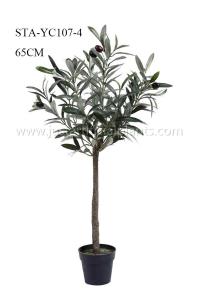 China Small Artificial Olive Tree Bonsai 65CM Plastic Potted Fake Olive Tree wholesale