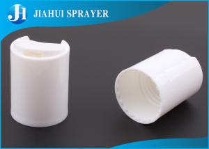 China White Smooth Standard Plastic Flip Top Caps , Shampoo Bottle Cap 24-415 PP Material wholesale