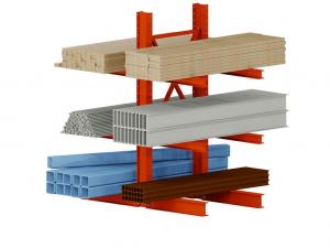China Heavy Duty Warehouse Racking Systems Two Side Light Cantilever Pallet Racks on sale