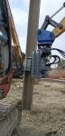 Side Grip Hydraulic Vibratory Hammer Pile Driver For 20T Excavator