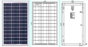 China TUV/IEC Certificate poly solar panel soalr module 40W wholesale