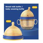 Newborn Silicone Breast Like Bottle Nipples Feeder Wide Mouthed