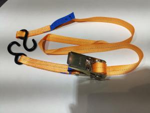 China 25mm B/S 800kg S Hook Ratchet Tie Down Lashing Capacity 400/800 daN Width 25mm wholesale
