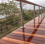 Floor Mounted Aluminium Stair Balustrade With 8mm - 17.5mm Glass Thickness
