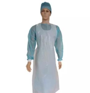 China Waterproof Disposable Plastic Apron 0.045MM Thickness With Ties At Waist wholesale