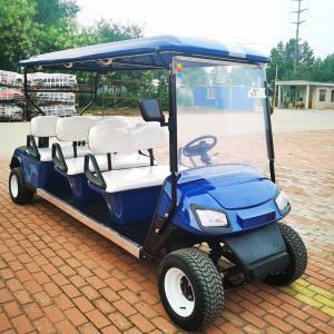China Blue 6 Seater 40 Mph Electric Golf Cart 60V 70km-90km Custom wholesale