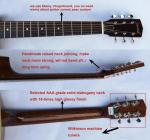Resonator Guitar, Resophonic Guitars, Metal Brass Body Duolian Guitar