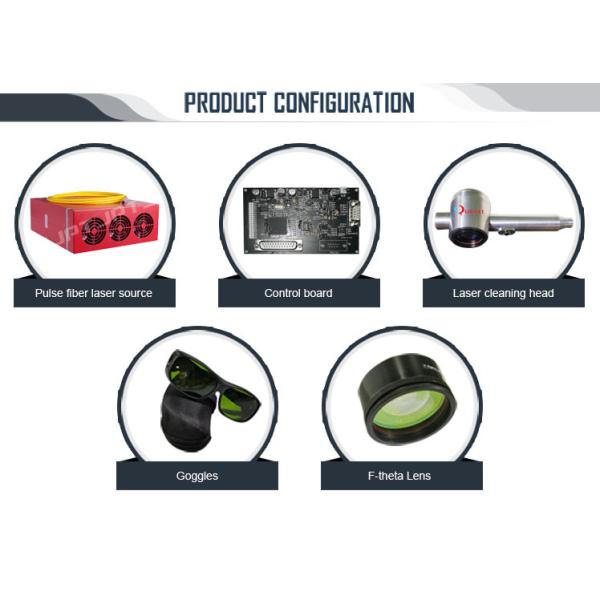 Wireless Bluetooth Connecttion Luggage Case 100W fiber laser rust removal machine