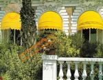 Ourtdoor Aluminum Manual Retractable Door Entrance Window Dome Awning