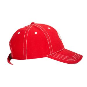 China Fashionable Customize Red Metal shoes buckle patch Logo baseball sports Hats Caps wholesale
