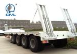Transport Machines Low Bed 4 Axles 150 Tons Semi Trailer Trucks