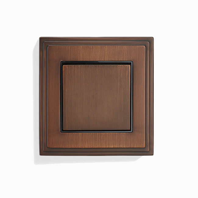 Home Bedroom Brass Switches And Sockets 86mm 90mm for Decorative