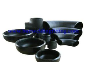 China Black Welded Pipe Fittings Stainless Steel Pipe End Caps ASTM A234 WP22 / WP9 / WP91 wholesale