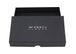 OEM Cardboard Packaging Box , Rigid Set Up Gift Boxes UV Coating Black