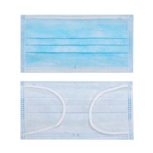 China Elastic Earloop Medical Disposable Masks , Blue And White Surgical Mask wholesale