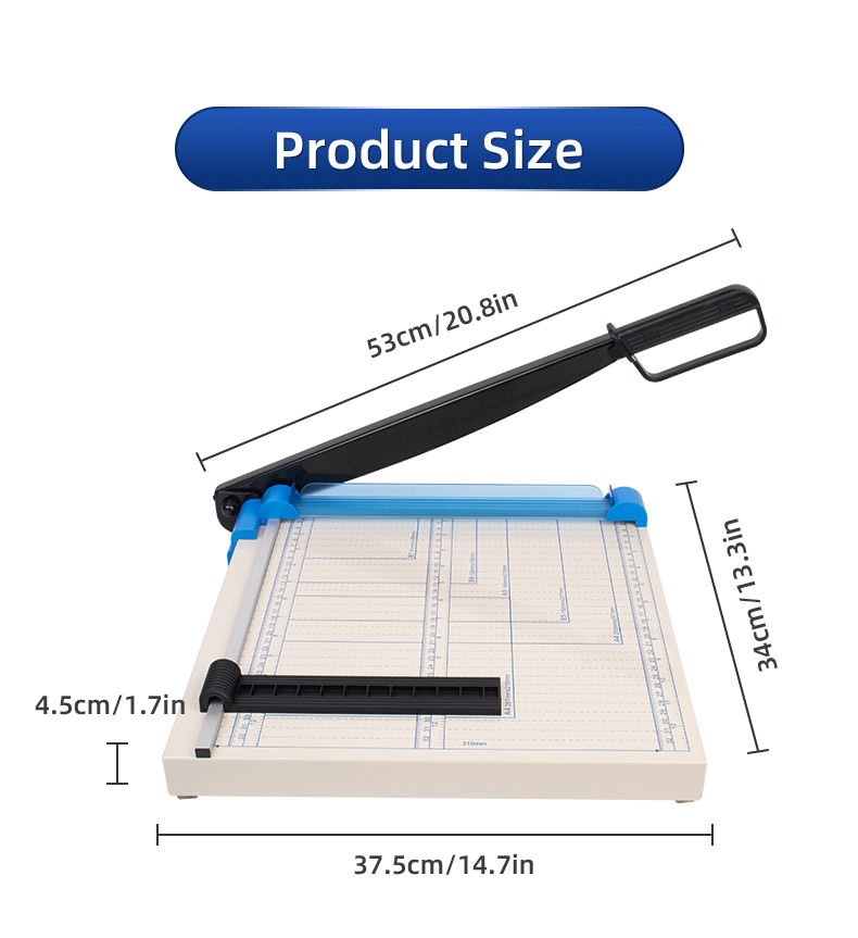 Mini Desktop Paper Trimmer for A3 A4 Paper Cutting 12 Sheets Cutting Thickness 8Pc/Ctn