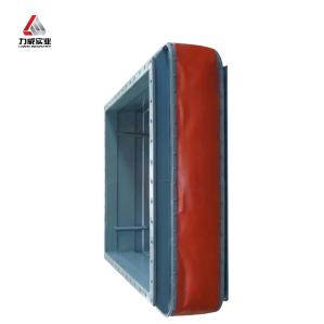 China Flange Fabric Non-Metallic Expansion Joints Red Rectangular SS304 wholesale