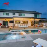 5m X 3m Outdoor Motorized Aluminum Pergola Patio Roof Cover Waterproof Garden