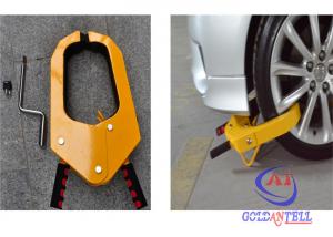 China Manual steering portable vehicle wheel clamps for illegal parking on sale